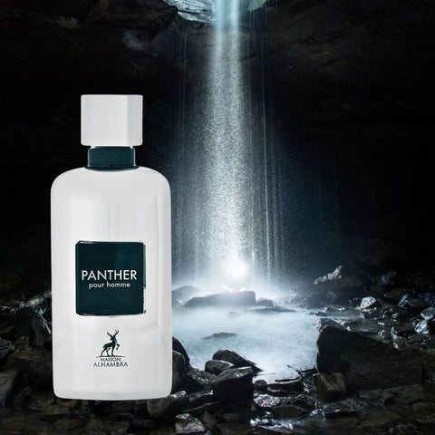 Panther Pour Homme Eau De Parfum Spray 100ML (3.4 OZ) By Maison Alhambra | Long Lasting, Citrusy, Fresh Spicy Fragrance. - Intense Oud