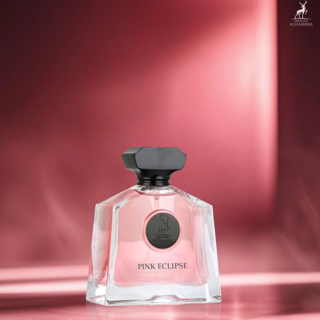 Pink Eclipse Eau De Parfum Spray 100ml (3.4 oz) by Maison Alhambra | A Floral Hug with a Fruitalicious Sparkle