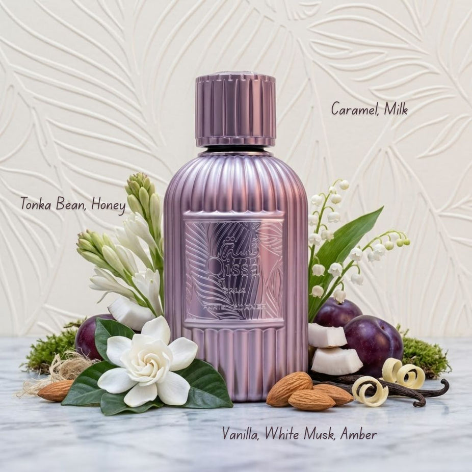 Bundle of Paris Corner Qissa Blue and Qissa Gala Eau de Parfum sprays, 100ml each, with bottles displayed in the image.