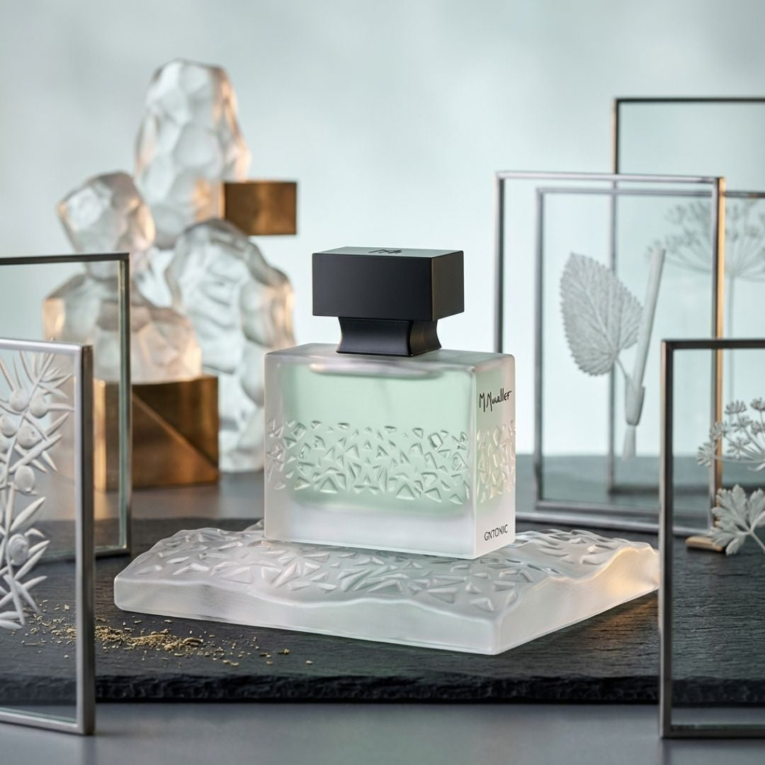 M. Micallef GNTonic Eau De Parfum Spray 100ml bottle with sleek design and clear glass showing the fragrance inside