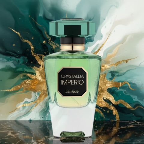 AUCTION La Fede Crystallia Imperio Eau de Parfum Spray 100ml (3.4 oz) by Khadlaj (Velvet Pouch)