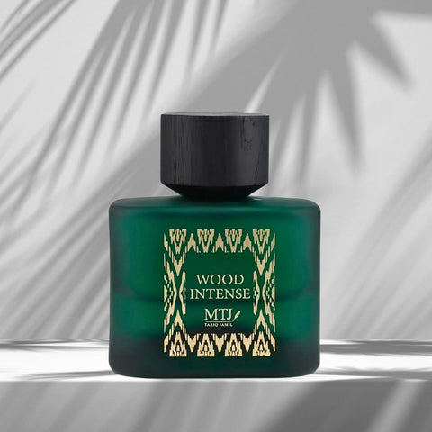 MTJ Wood Intense Eau De Parfum spray 100ML featuring floral and woody notes, unisex scent, long-lasting and refreshing.