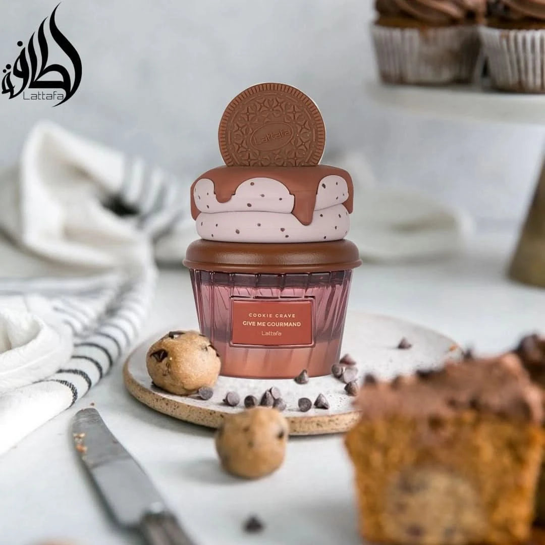 Cookie Crave Eau de Parfum Spray 75ml (2.5 oz) by Lattafa - Intense Oud