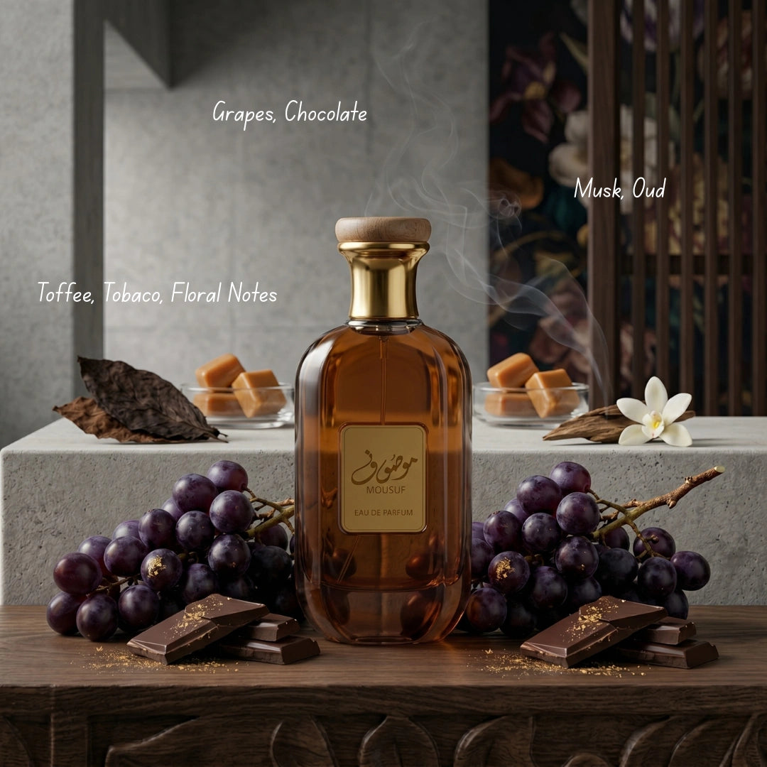 Bundle of Mousuf & Mousaf Azure Eau de Parfum sprays by Ard Al Zaafaran, featuring two 100ml bottles with elegant packaging.