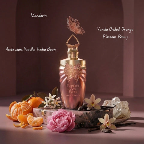 Paris Corner Jardin des Papillons & Papillon des Vents Eau de Parfum bundle, 100ml spray bottles, floral and airy fragrance duo