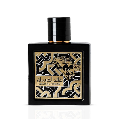 AUCTION Qaed Al Fursan Eau De Parfum Spray 90ml (3.04 oz) by Lattafa (Velvet Pouch)