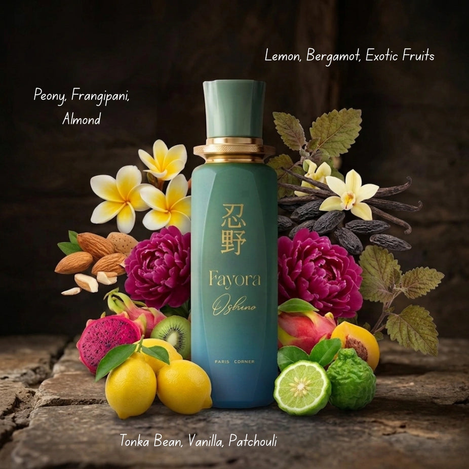 Fayora & Fayora Oshino Eau de Parfum Sprays 100ml (3.4 oz) by Paris Corner (Bundle)