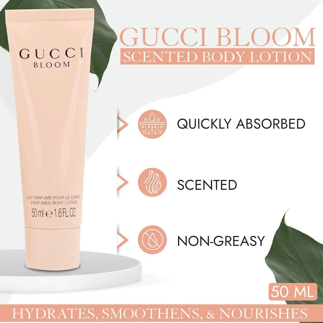 Gucci Bloom 2Pc Gift Set - 50ml (1.6 oz) Eau de Parfum Spray & Body Lotion | The Art of Blooming: Perfume & Pampering, Perfectly Paired - Intense Oud