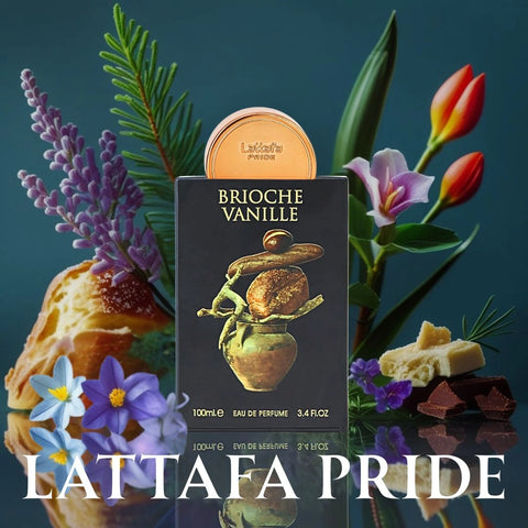 Brioche Vanille Eau de Parfum Spray 100ml (3.4 oz) by Lattafa Pride | Gourmand Warmth With A Floral-Wooded Twist - Intense Oud