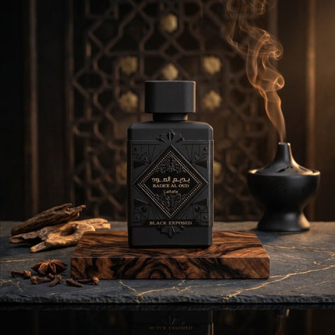 Bade'e Al Oud Black Exposed Eau de parfum Spray 100ml (3.4 oz) by Lattafa