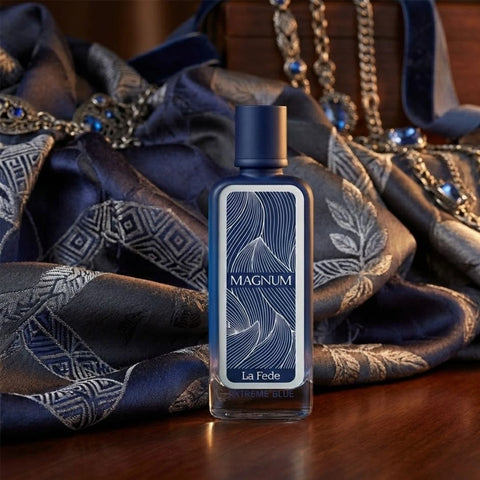 La Fede Magnum Extreme Blue Eau de Parfum Spray 100ml (3.4 oz) by Khadlaj - Intense Oud