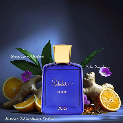 Shuhrah Pour Homme & Shuhrah Elixir Pour Homme Eau de Parfum Sprays 90ml by Rasasi | Fresh Woody Energy Meets Bold Sophistication (Bundle) - Intense Oud