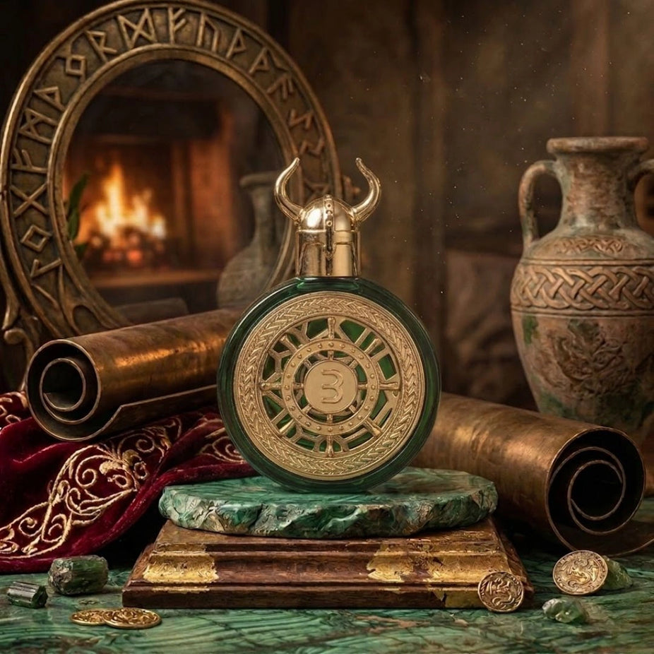 Bharara Viking Dubai Parfum Spray 100ml Eau De Parfum by Bharara, featuring a sleek bottle design.