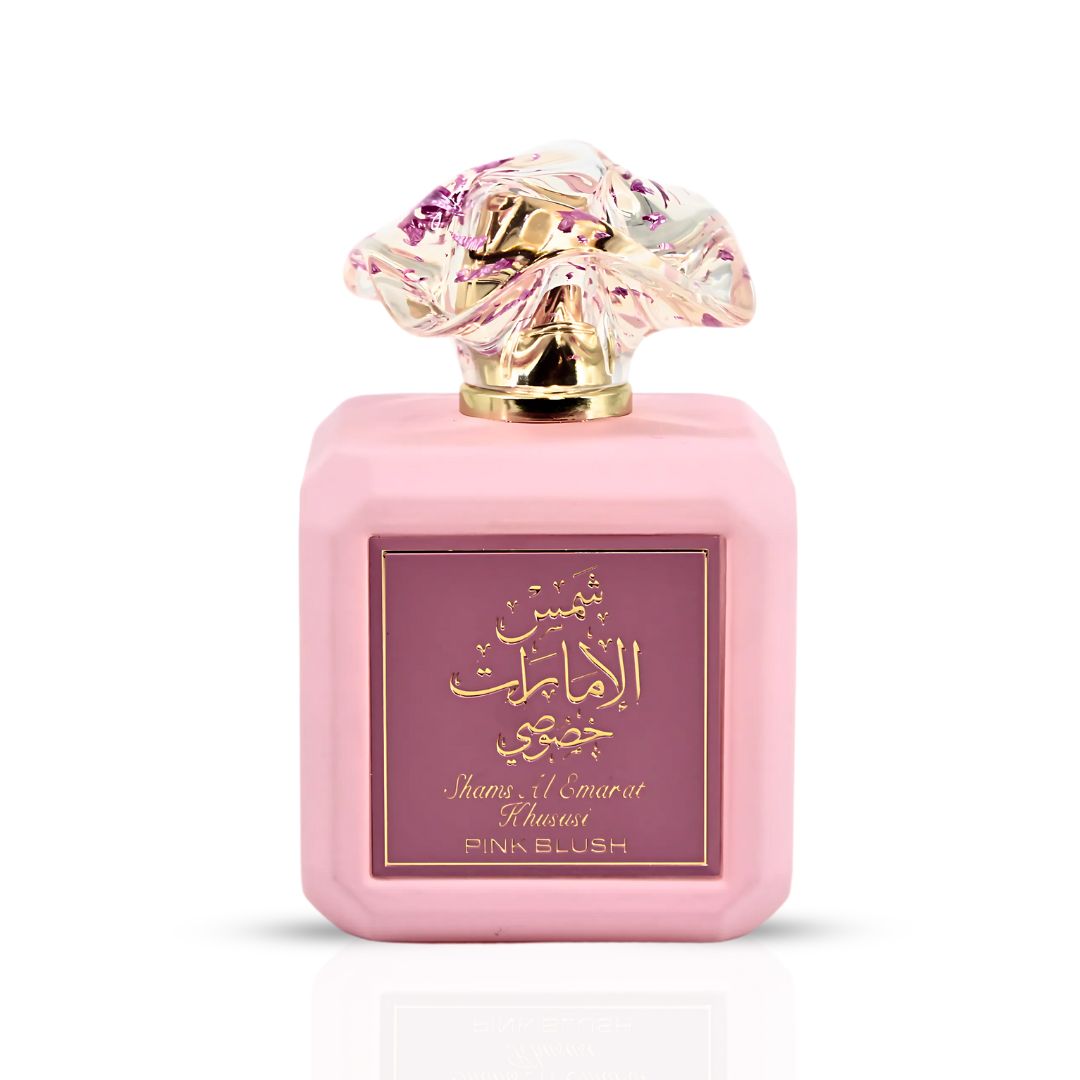 Pink Blush Shams Al Emarat Khususi Eau De Parfum Spray 100ML (3.4 OZ) by Ard Al Zaafaran (Velvet Pouch)