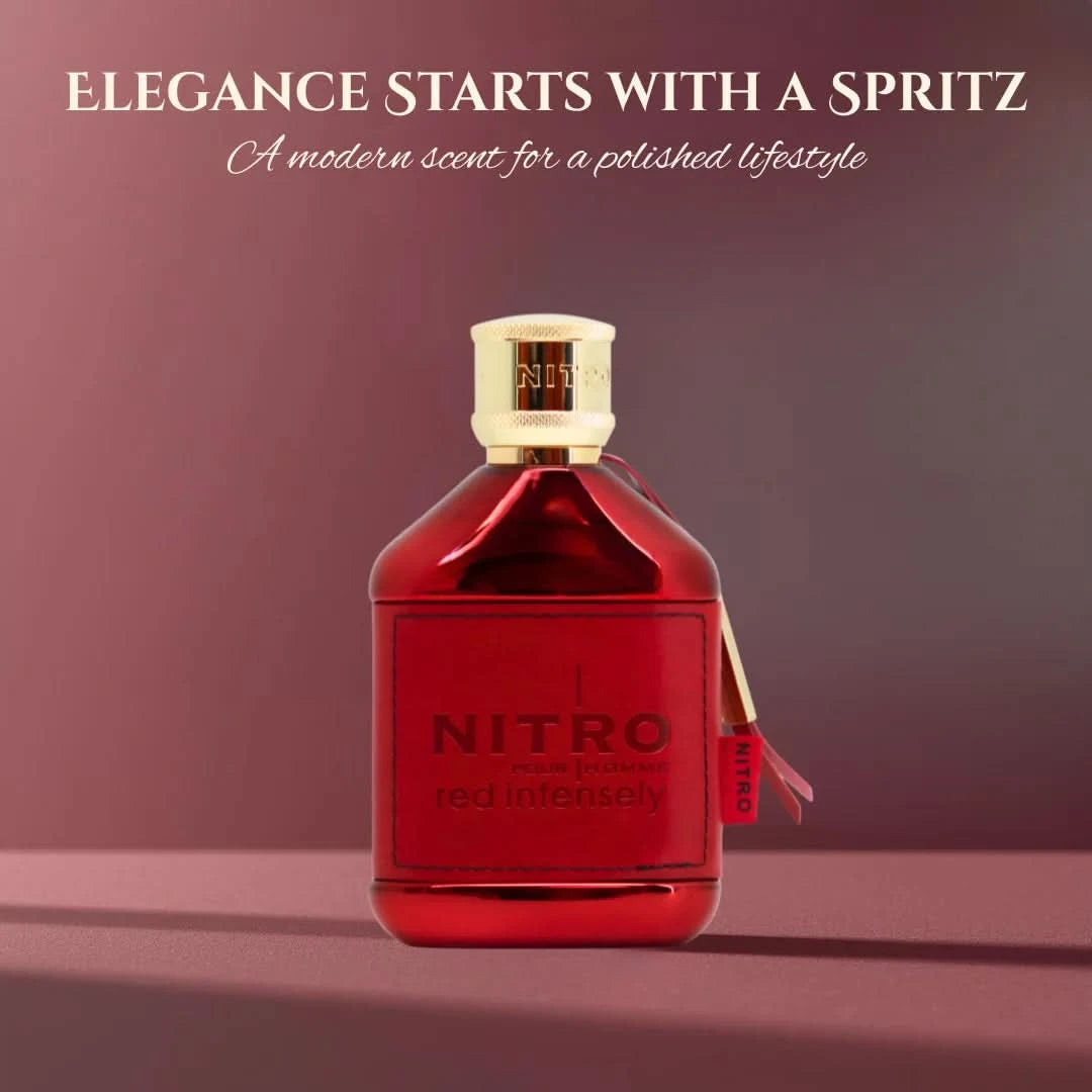 Nitro Red Intensely Extrait de Parfum Spray 100ml (3.4 oz) by Dumont Paris - Intense Oud