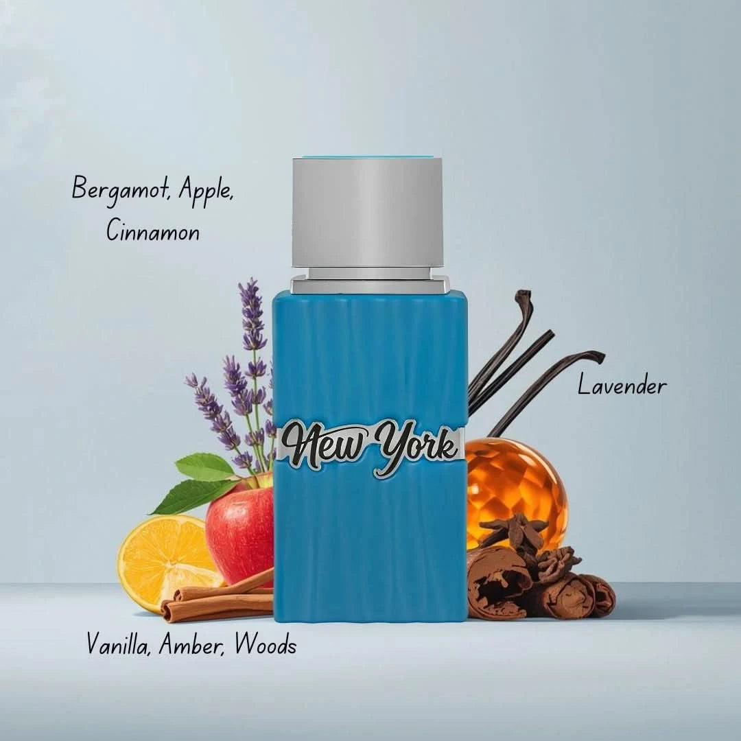 Hamidi New York Life and Dream Eau de Parfum Spray Bundle, 100ml, featuring elegant bottles and luxurious fragrance design.