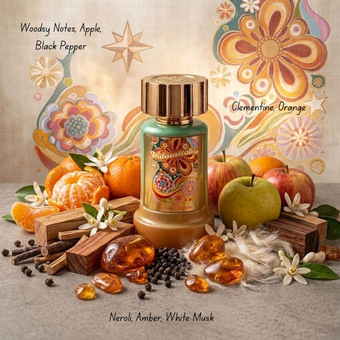 Indomitable Eau de Parfum Spray by Paris Corner, 100ml bottle, elegant fragrance bottle with a sleek design and distinctive cap.