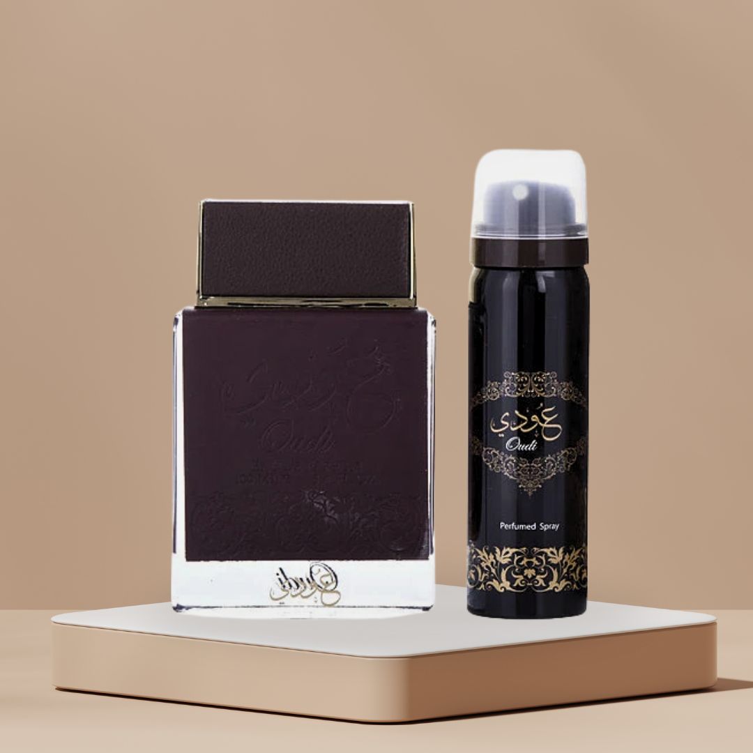 Oudi EDP Spray 100ML (3.4 OZ) With DEO 50ML (1.7 OZ) By Ard Al Zaafaran |  Long Lasting, Luxurious, Captivating Fragrance. - Intense Oud