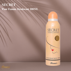 Secret Pour Femme Deodorant Body Spray, 200ml By RASASI - Intense Oud