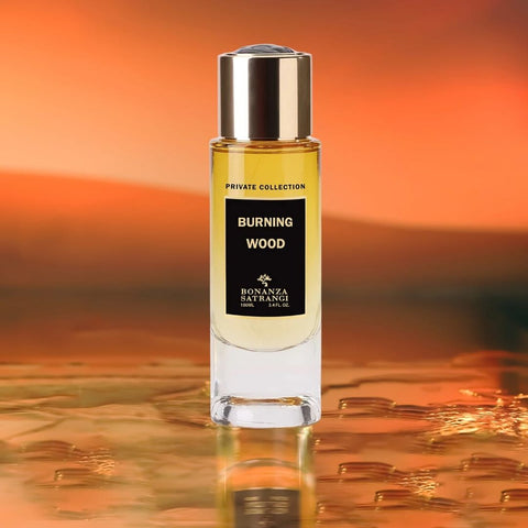 Burning Wood EDP Spray 100ML (3.4 OZ) by Bonanza Satrangi | Long Lasting, Floral, Musky, Woody, Luxurious Fragrance. - Intense Oud