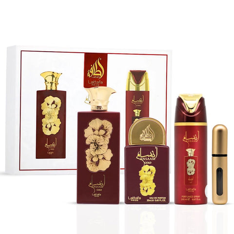 Ansaam Gold 3-Piece Perfume Gift Set by Lattafa Pride (Gift Set) - Intense Oud