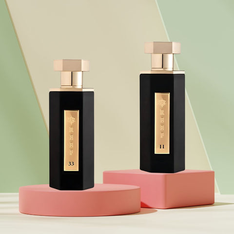 Reef 33 & Reef 11 EDP Sprays 100ML (3.38 OZ) By Reef Perfumes | Long Lasting & Luxurious Fragrances. (MYSTIC BUNDLE) - Intense Oud
