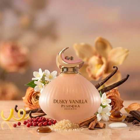 Dusky Vanilla & Brooch Eau de Parfum Spray 100ml (3.4 oz) by Paris Corner (Bundle)