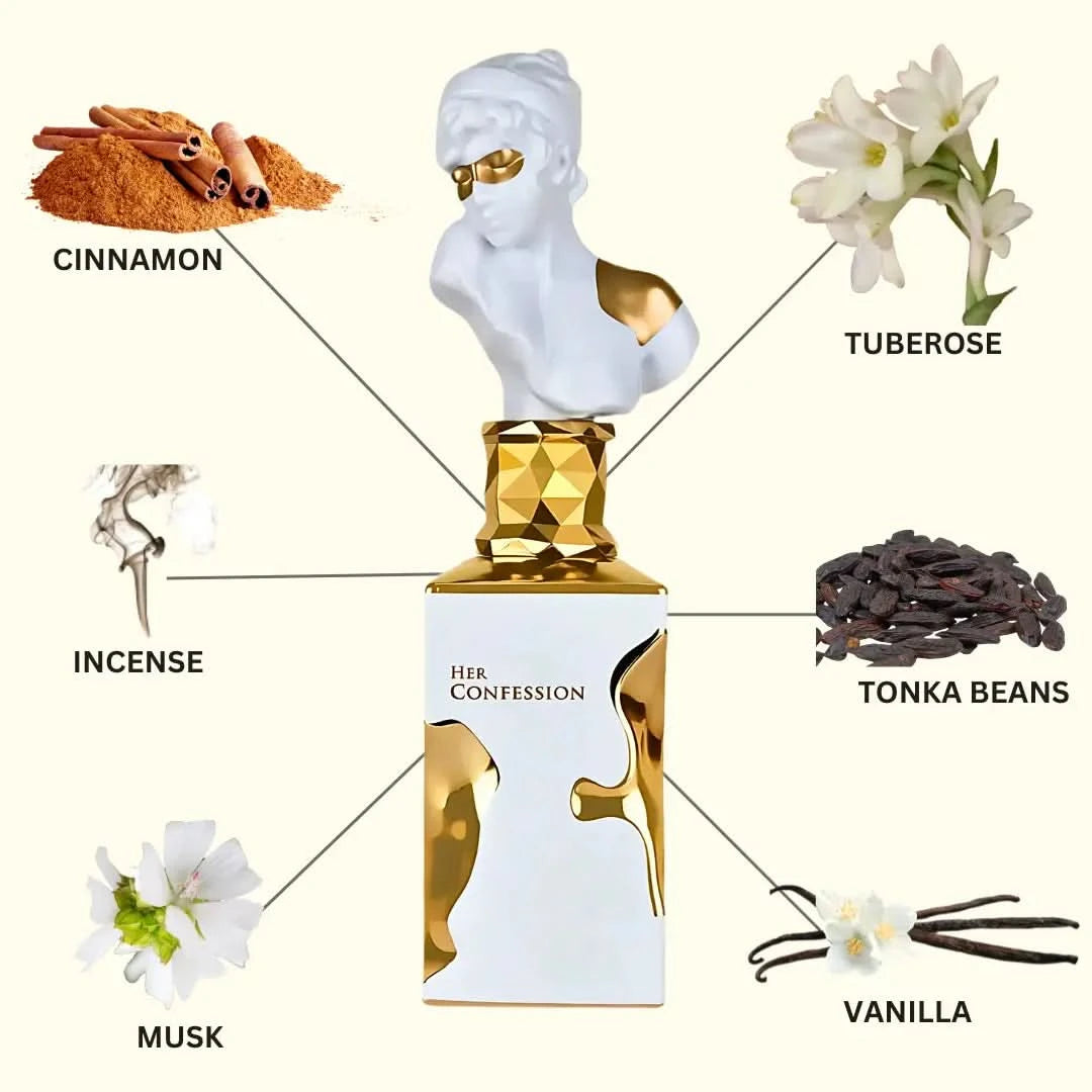 Her Confession Eau De Parfum Spray 100ml (3.4 oz) by Lattafa Her Confession Eau De Parfum Spray 100ml (3.4 oz) by Lattafa