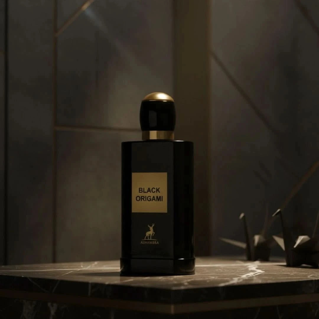 Black Origami Eau de Parfum Spray 100ml (3.4 oz) by Maison Alhambra
