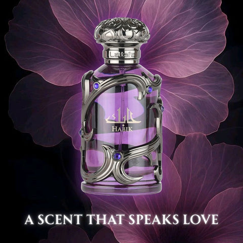 Habik for Men Eau de Parfum Spray 100ml (3.4 oz) by Lattafa | A Regal Journey from Fiery Opening to Creamy Grandeur - Intense Oud