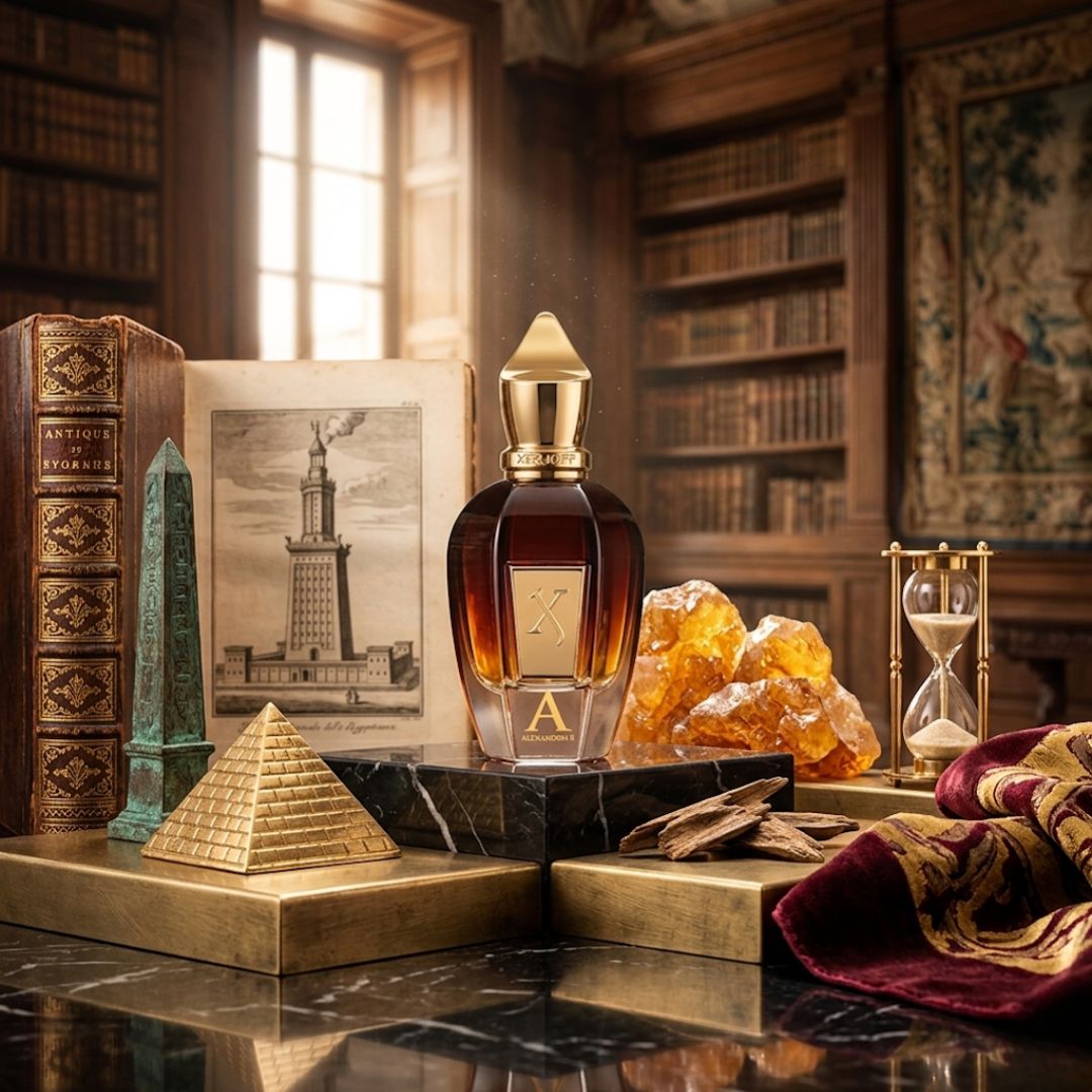 Xerjoff Alexandria II Parfum Spray 50ml bottle with elegant packaging and luxurious design, showcasing the fragrance bottle.