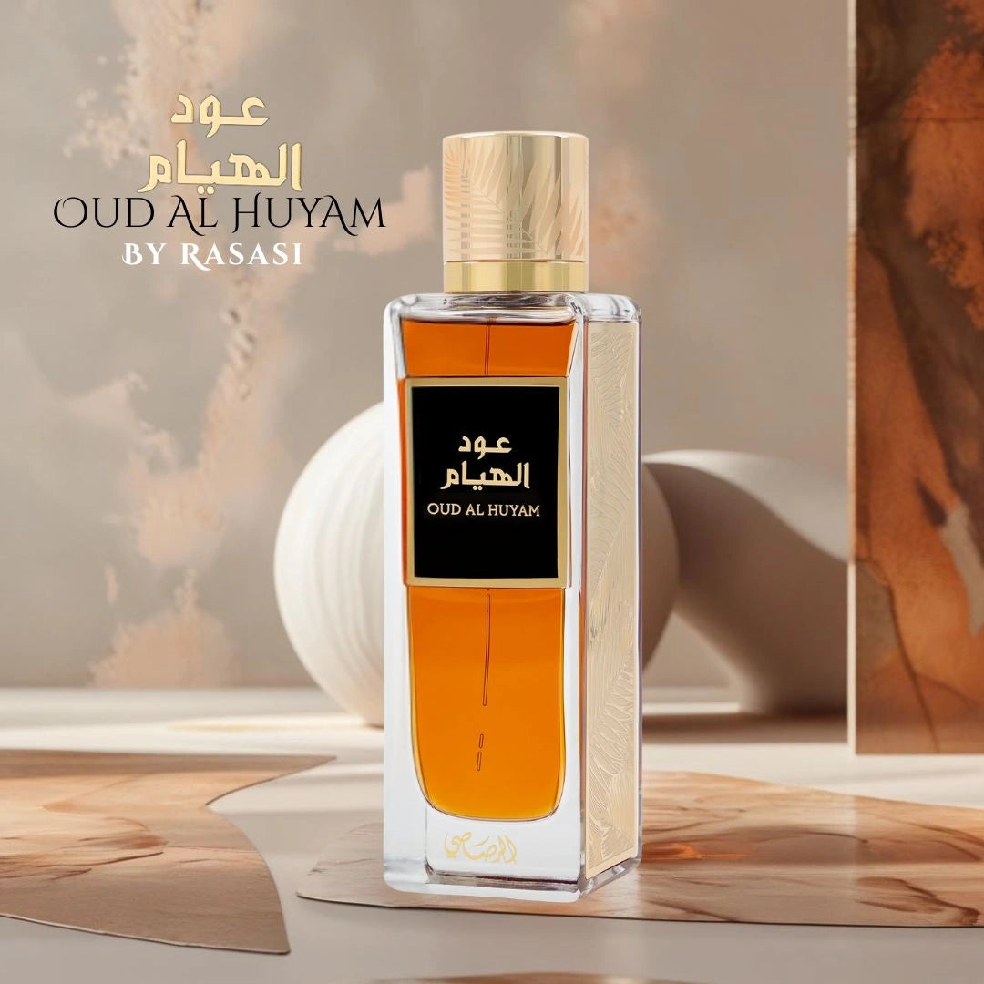 Oud Al Huyam EDP Spray 200ML (6.76 OZ) by Rasasi | Long Lasting, Refreshing, Floral, Luxurious Unisex Scent. - Intense Oud