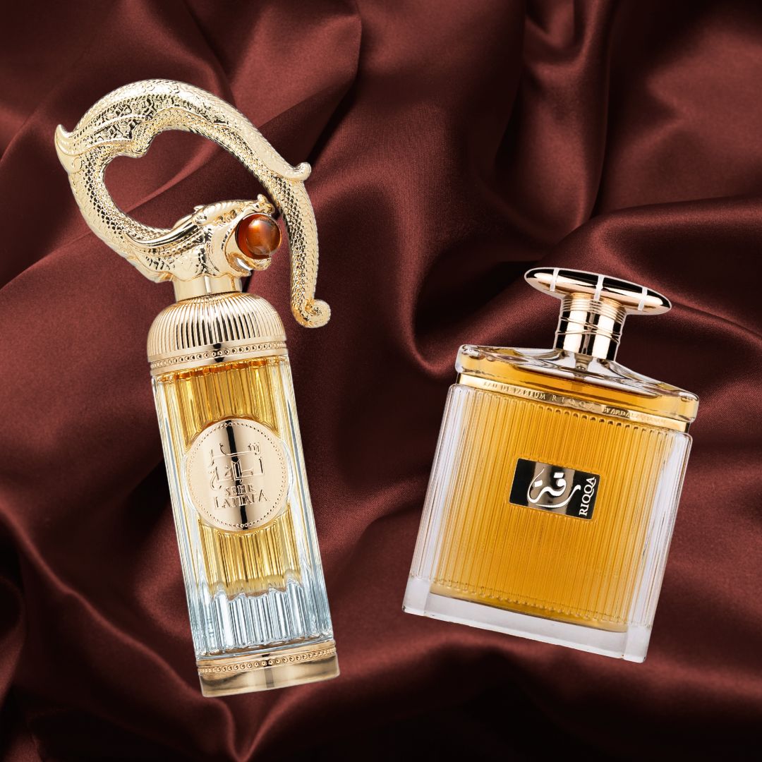 Sehr EDP Spray 100ML (3.4 OZ) By Lattafa & Riqqa EDP Spray 100ML (3.4 OZ) By Ard Al Zaafaran | Long Lasting & Luxurious Blend Of Spicy, Floral, Sweet Fragrances. (PRESTIGE BUNDLE) - Intense Oud
