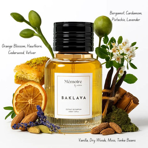 AUCTION Baklava Extrait de Parfum Spray 100ml (3.3 Oz) - Memoire Collection by Azha (Velvet Pouch)