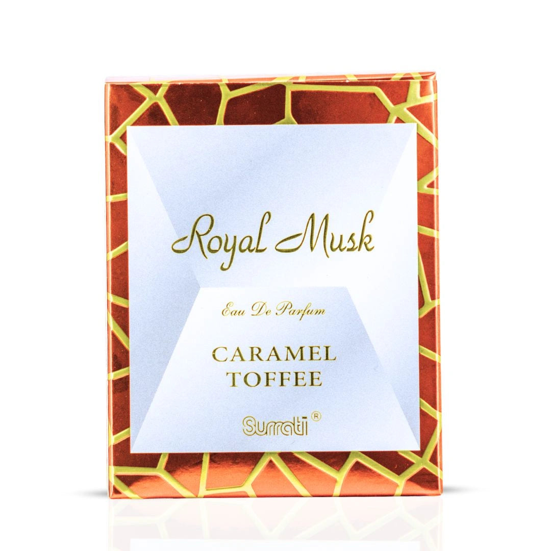 Royal Musk Caramel Toffee EDP 100ML (3.4 OZ) By SURRATI, Exotic Fragrances For Men & Women. - Intense Oud