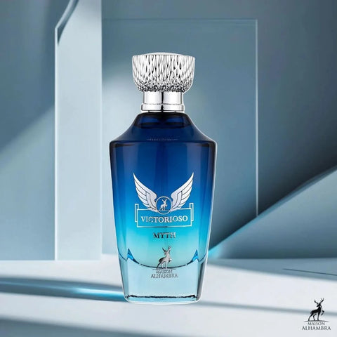 Victorioso Myth Eau de Parfum Spray 100ml (3.4 Oz) by Maison Alhambra | Where Freshness Meets Power - Intense Oud