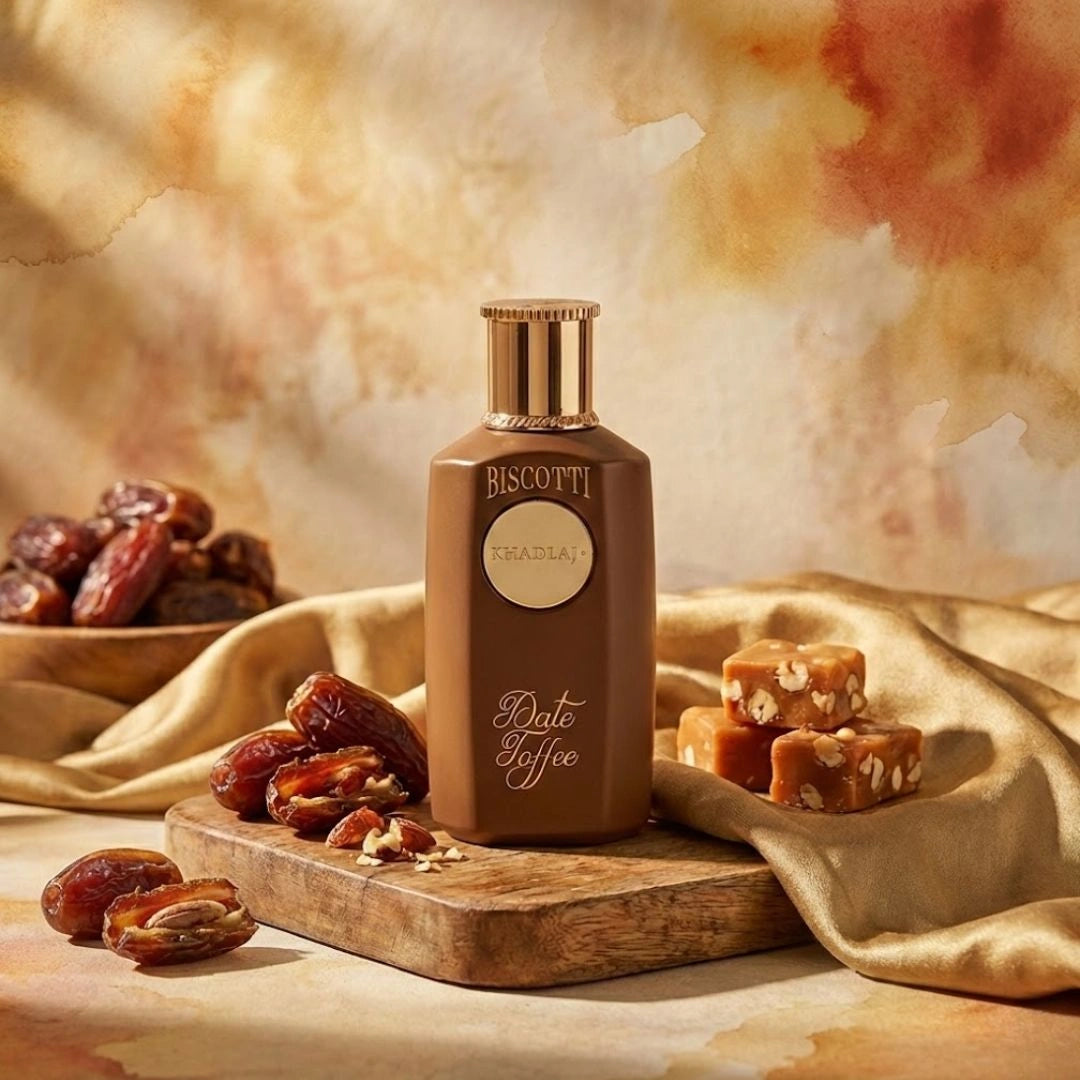 Biscotti Date Toffee Eau de Parfum Spray 100ml (3.4 oz) by Khadlaj - Intense Oud