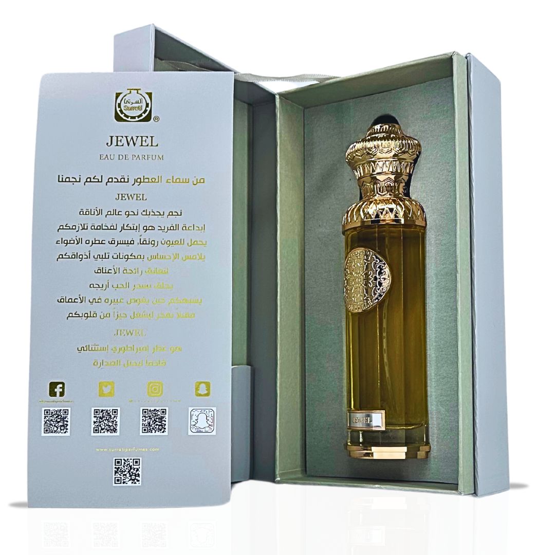 HERITAGE COLLECTION - JEWEL Eau De Parfum Spray 140ML (4.7 OZ) By Surrati | A Floral Scent With Citrusy Freshness & A Creamy Finish. - Intense Oud