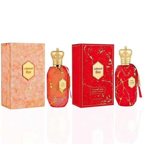 Armaf Eter Desert Rose & Desert Flower EDP Spray 100ML (3.4 OZ) By Armaf | Indulge in the Floral Elegance of These Enchanting Aroma. (MYSTIC BUNDLE) - Intense Oud