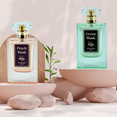 Peach Musk & Green Musk - Water Perfume Sprays 30ML (1.01 OZ) By Hamidi | Delight Your Senses with the Invigorating Aromas. (AMAZING BUNDLE) - Intense Oud