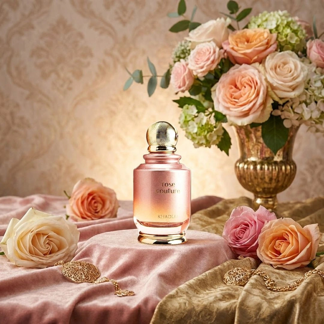 Rose Couture Eau de Parfum Spray 100ml (3.4 oz) by Khadlaj - Intense Oud