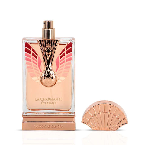La Charmante Éclatant Eau de Parfum Spray 100ml (3.4 oz) by Maison Alhambra | Sweet Fruits, Soft Petals, Musky Glow - Intense Oud