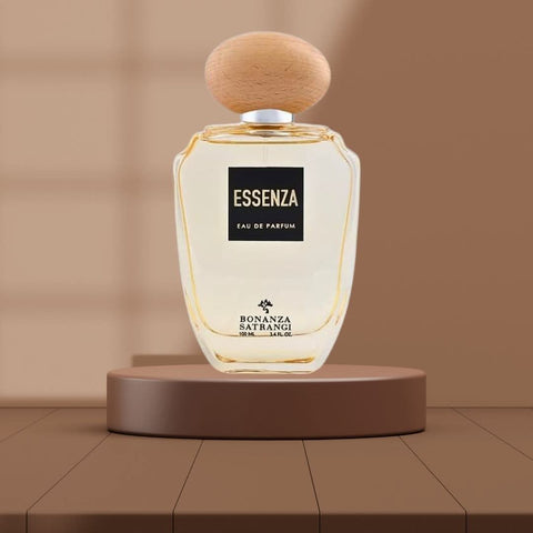 Bonanza Satrangi Essenza EDP Spray 100ML with floral, woody, musky notes in a sleek perfume bottle.