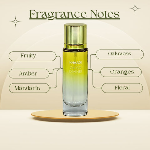 Oh So Divine EDP Spray 30ML (1.02 OZ) by Khaadi | Long Lasting, Fresh, Floral, Luxurious Perfumes. - Intense Oud