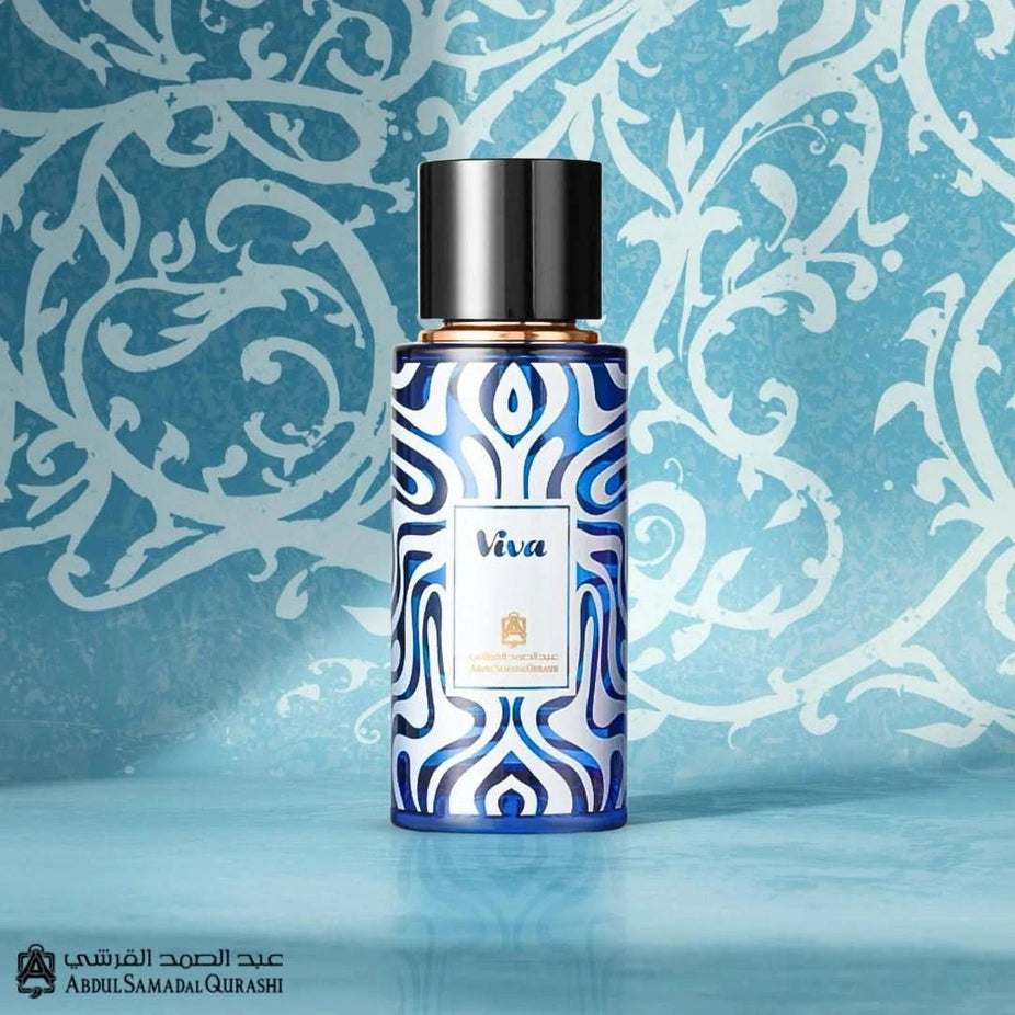 Abdul Samad Al Qurashi Viva La Vida EDP extrait de parfum spray 100ml with elegant bottle design and gold accents.