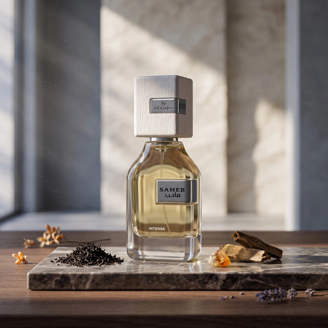 Ard Al Zaafaran Saheb Intense Eau de Parfum Spray 70ml bottle with elegant design and fragrance details.
