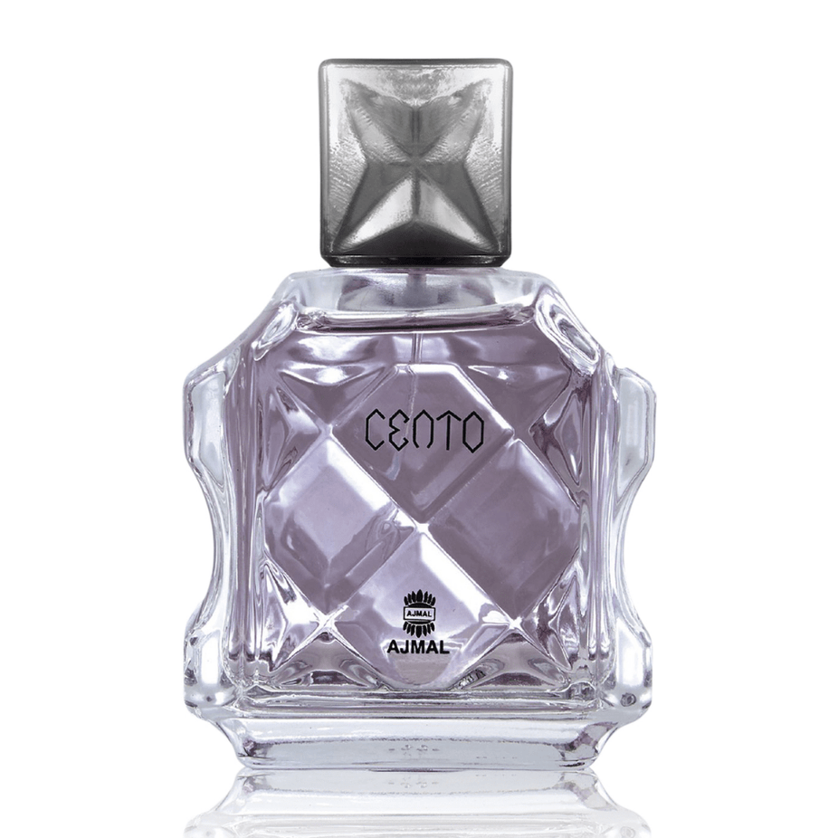 Cento for Men Eau De Parfum by Ajmal, 100ml bottle with sleek design, showcasing the fragrance packaging.