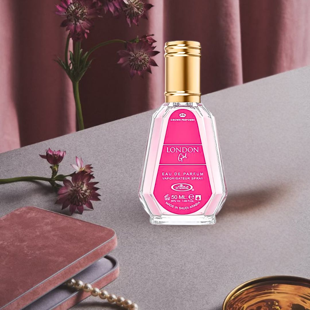 London Girl Eau De Parfum Spray 50ML (1.7 OZ) By Al Rehab | A Sweet & Sophisticated Blend Of Juicy Fruits, Delicate Florals & Vanilla. - Intense Oud