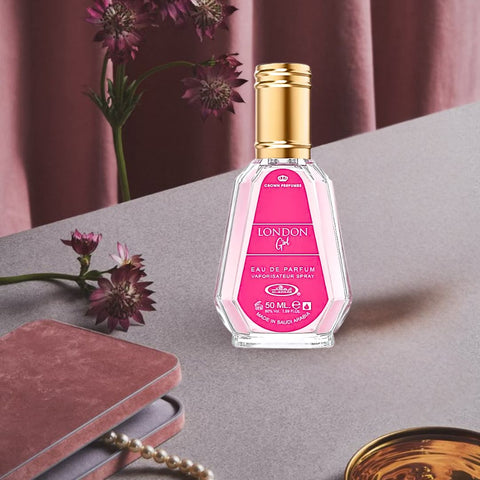London Girl Eau De Parfum Spray 50ML (1.7 OZ) By Al Rehab | A Sweet & Sophisticated Blend Of Juicy Fruits, Delicate Florals & Vanilla. - Intense Oud