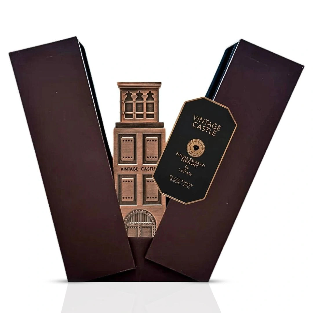 Niche Emarati Vintage Castle Eau de Parfum Spray 100ml (3.4 oz) by Lattafa - Intense Oud